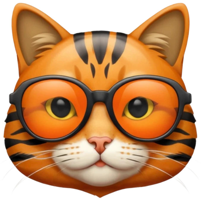 Cat wearing sunglasses emoji