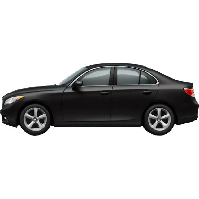Black infinite car emoji