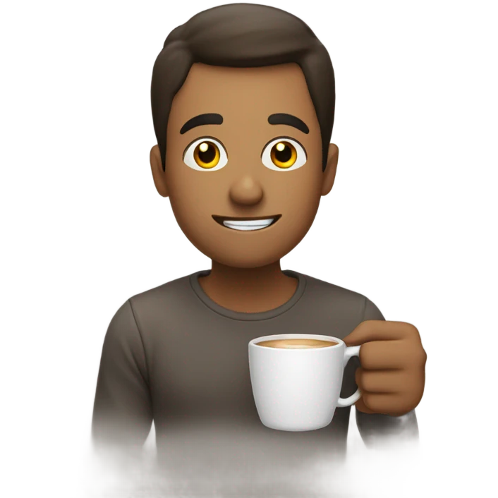 Me drinking coffee emoji