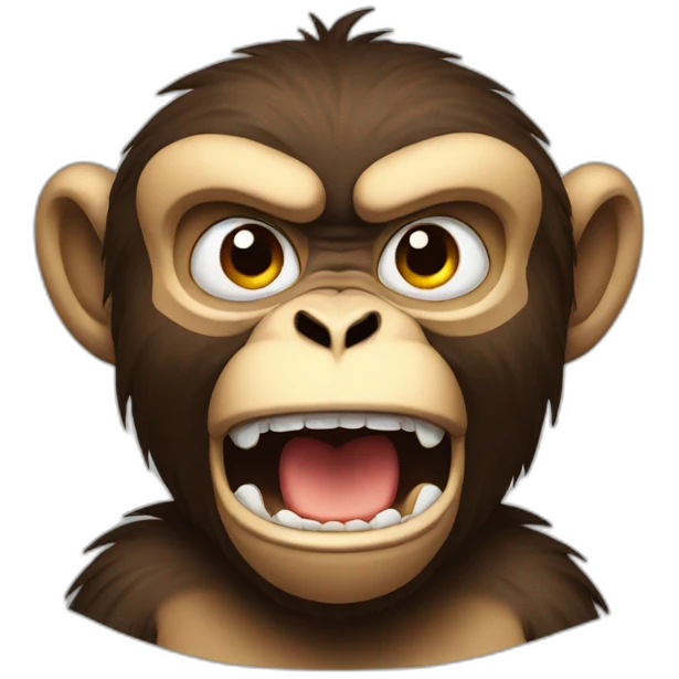 angry monkey emoji