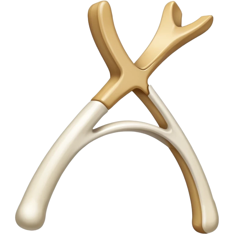 a classic wishbone emoji