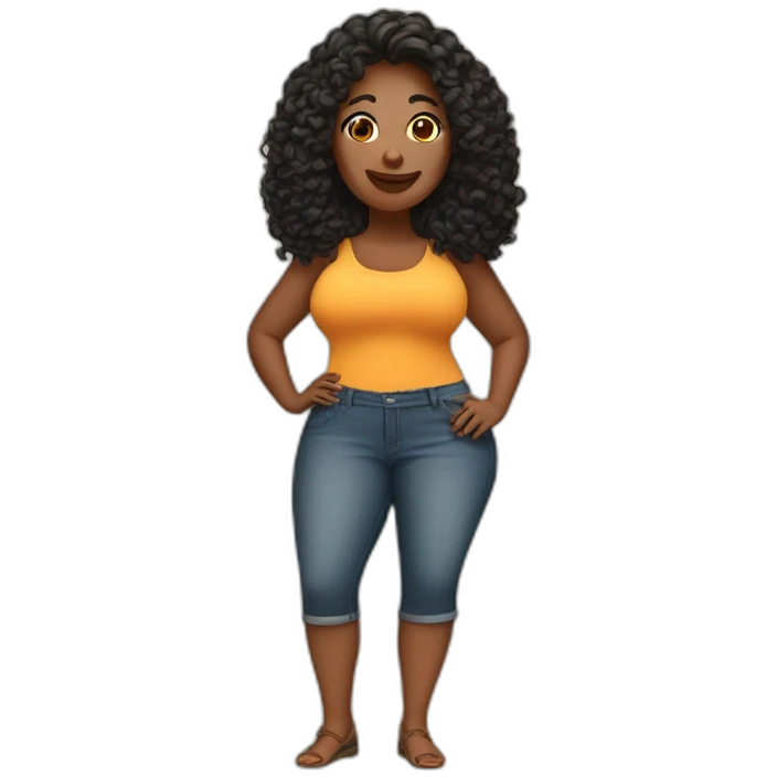 Curvy woman emoji