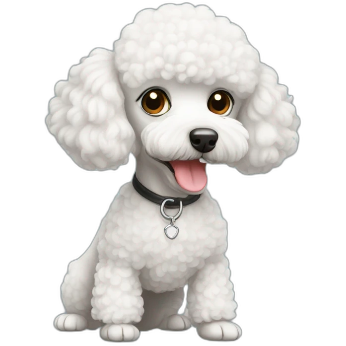white mini poodle emoji