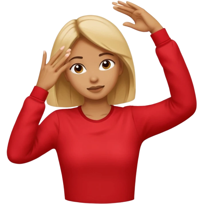 woman do DAB emoji