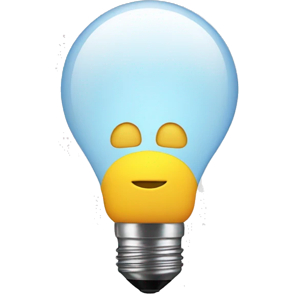 Emoji with a lightbulb over his head  emoji