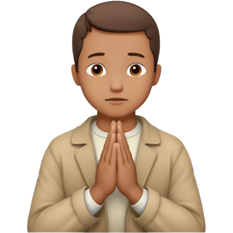 A man prayering emoji