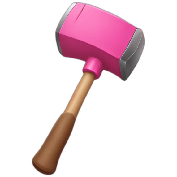 pink hammer emoji