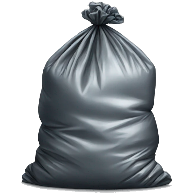 Trash bag emoji