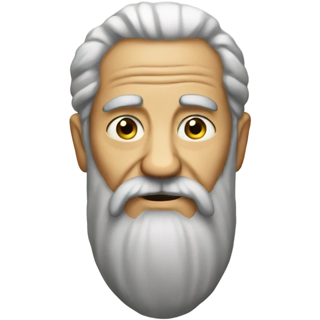 An old man with a long beard emoji