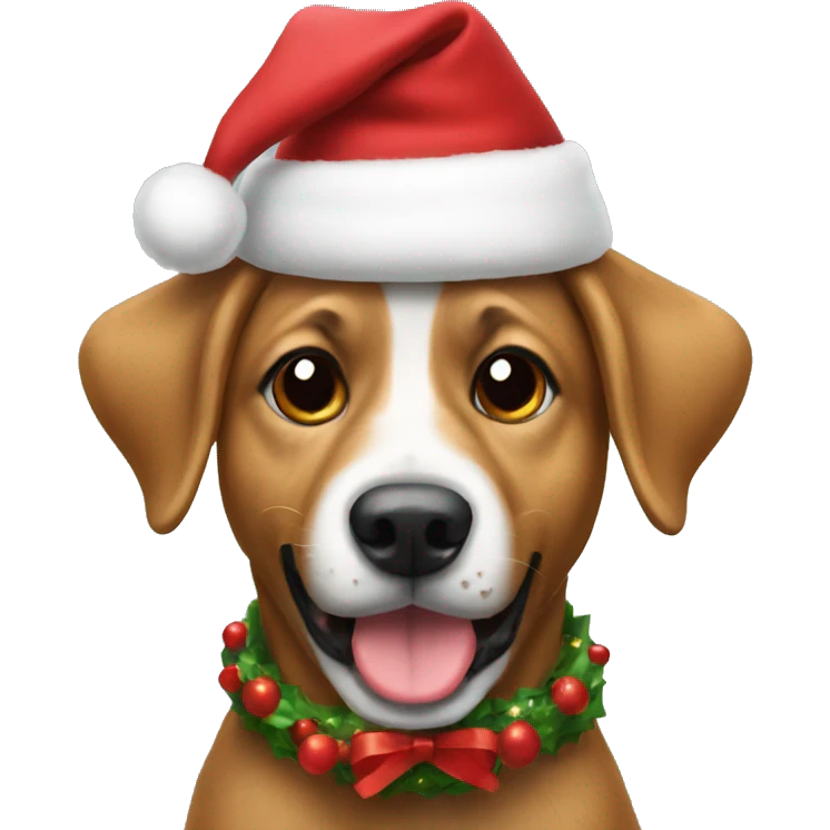 christmas dog emoji