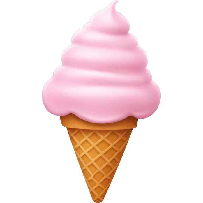 light pink ice cream  emoji