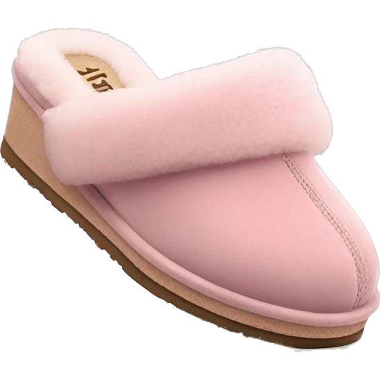 Pink slippers Ugg with platform  emoji