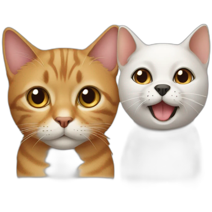 cat having dog face emoji