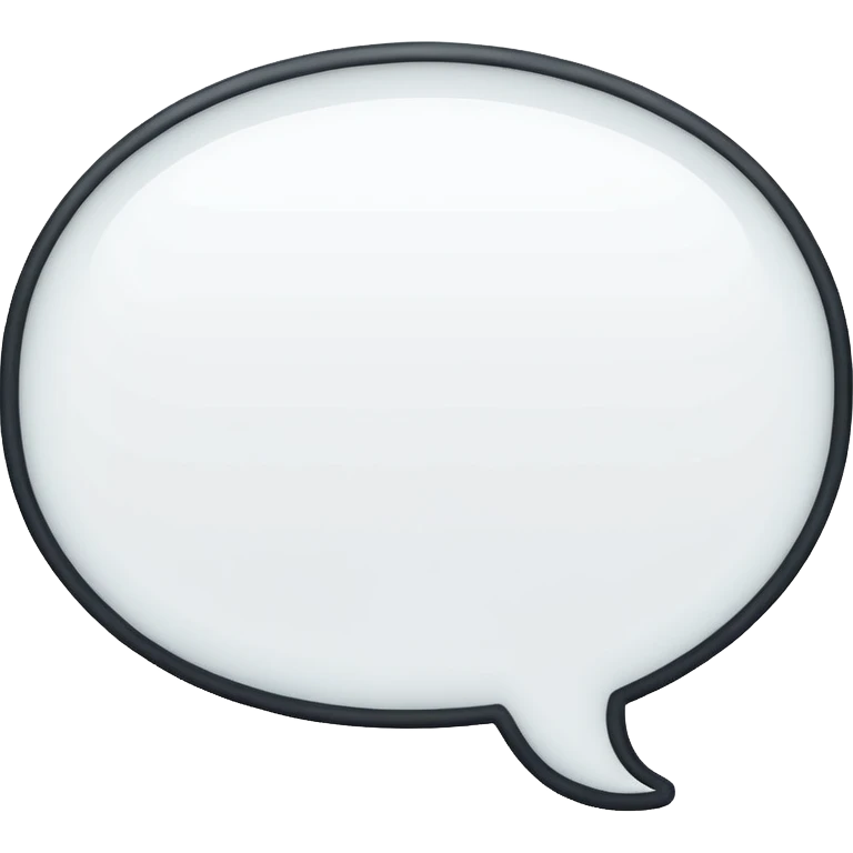 Thought speech bubble black and white emoji