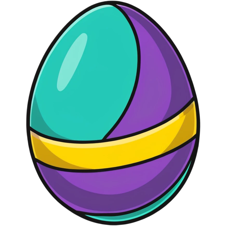 decorated Easter egg emoji