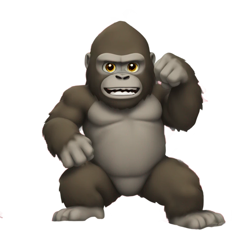 Japan flag with king kong waving emoji
