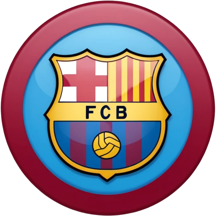 Emoji of fc Barcelona logo emoji