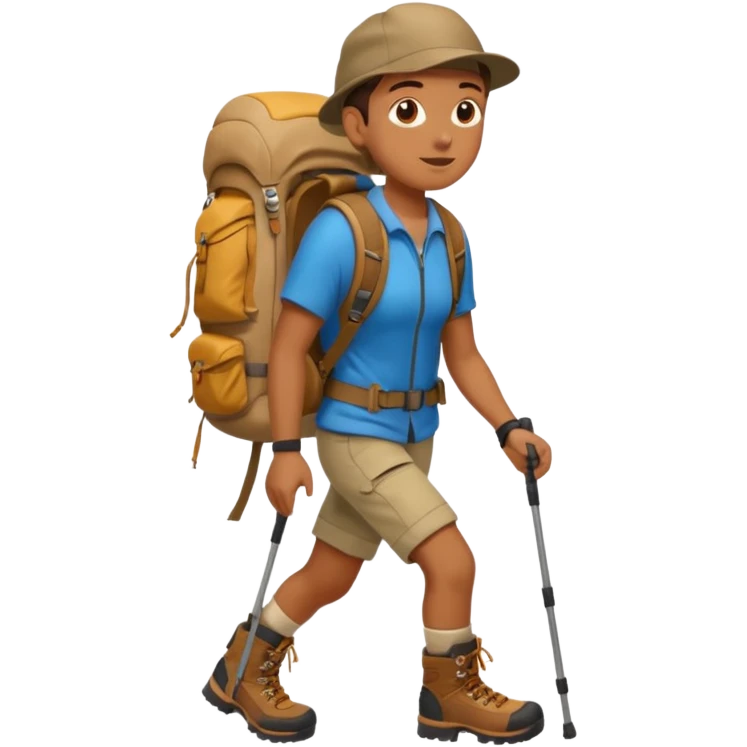 trekking emoji
