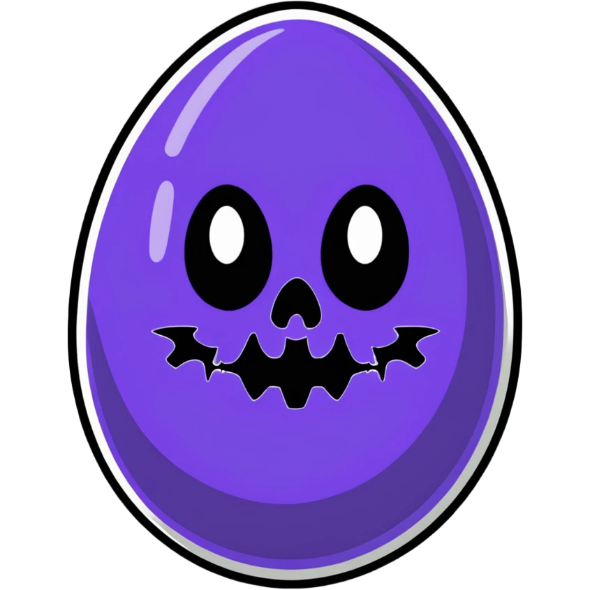 Spooky Halloween Easter egg emoji