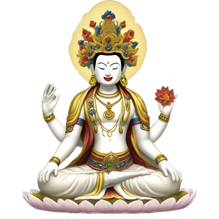 Tibetan Avalokitesvara Chenrezig Padmapani  emoji