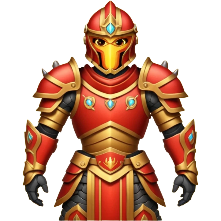 fire armored warrior emoji