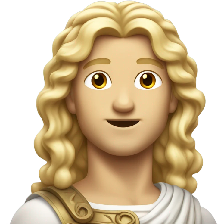 apollo greek god blonde haie emoji