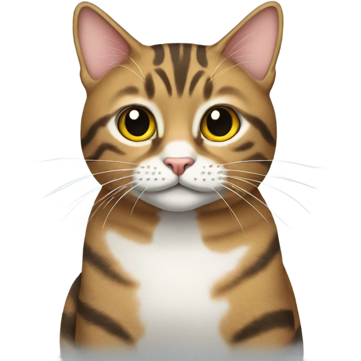 Tabby cat sitting emoji