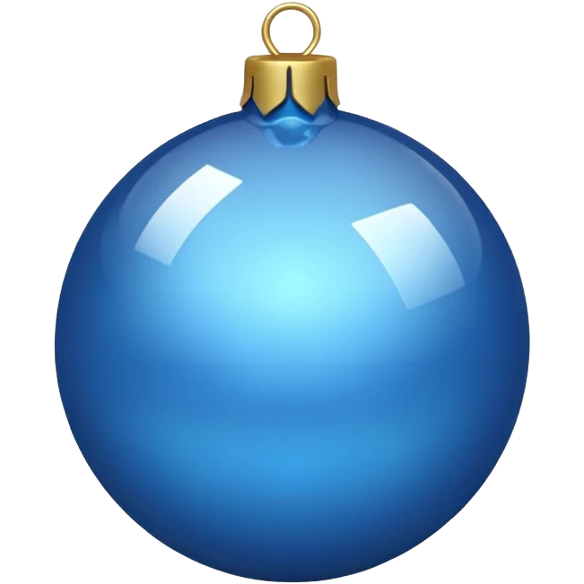 Christmas bauble Blue emoji