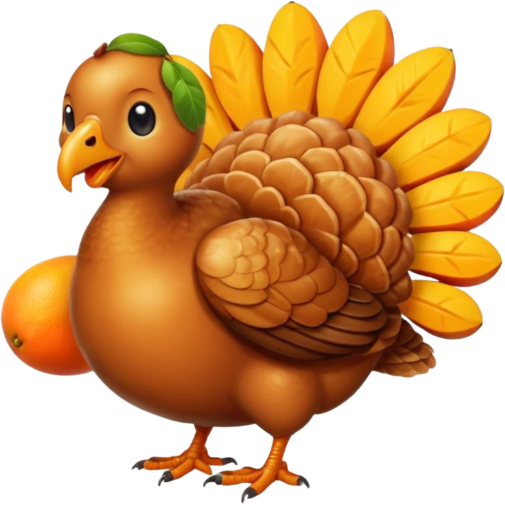 Turkey and a cute happy mango emoji