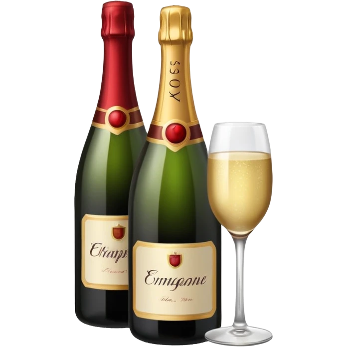 botle champgne RED emoji