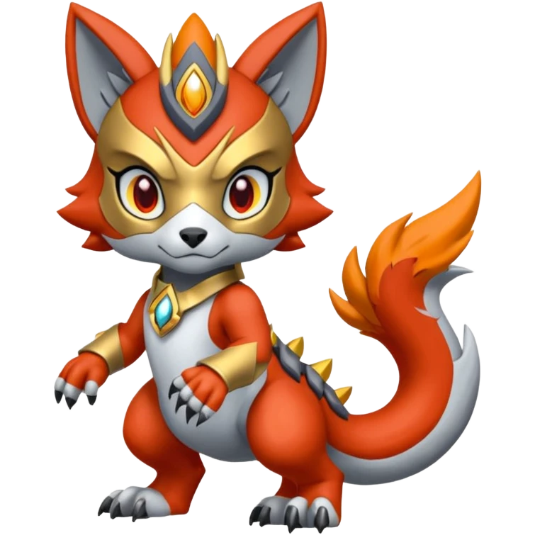 Meloetta-WereGarurumon-Wargreymon-Protogen-Pokémon-Digimon-Fakémon-fusion-hybrid-creature emoji