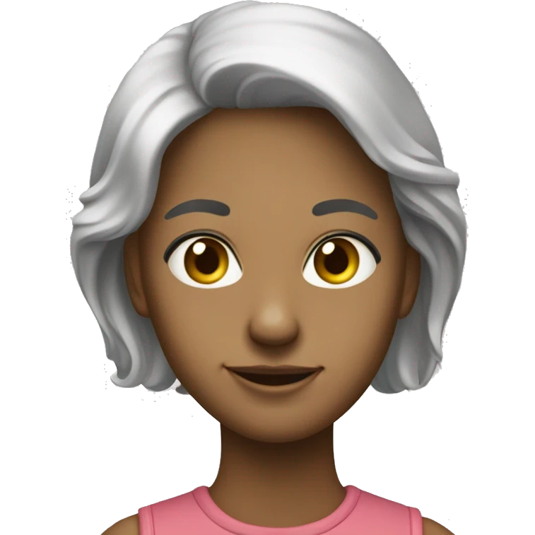 Девушка в зеленой одежде фотографирует на телефон  emoji