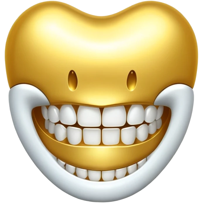 Golden teeth  emoji