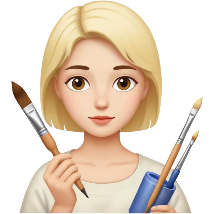 person painting emoji