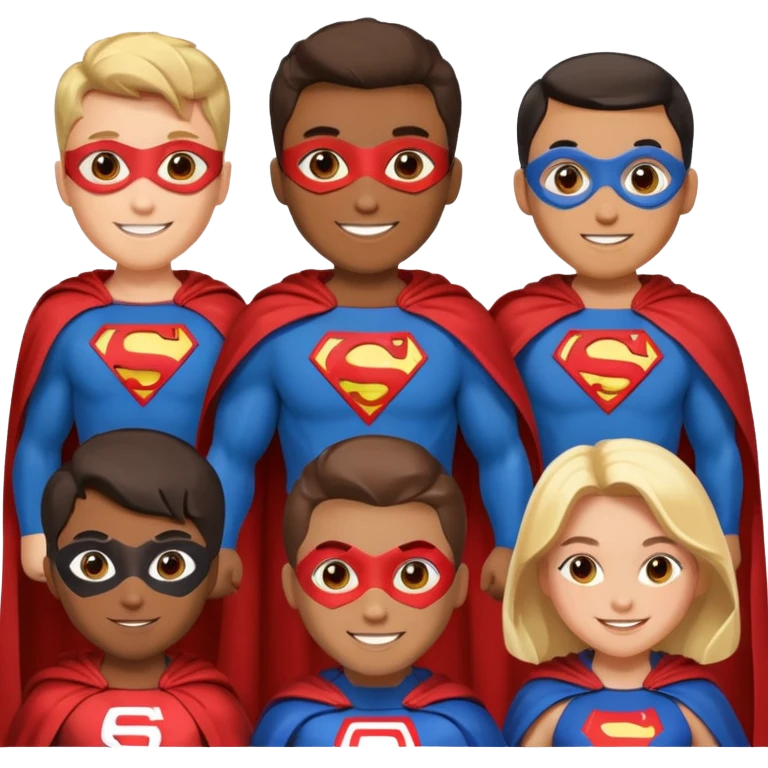 👨‍👩‍👧‍👦🦸‍♀️ emoji