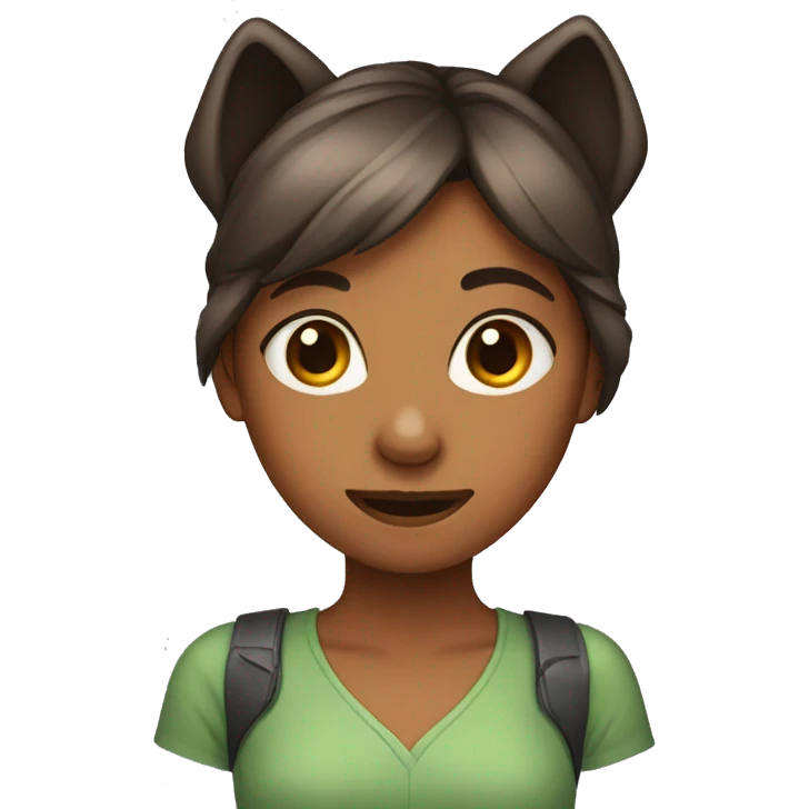 girl with dog ears emoji