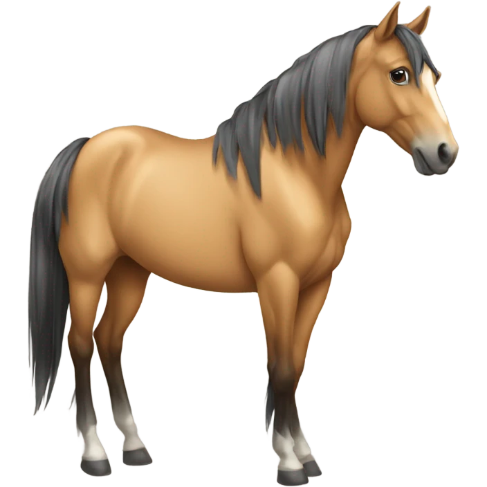 Buckskin horse  emoji
