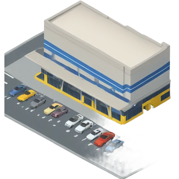 carpark isometric emoji