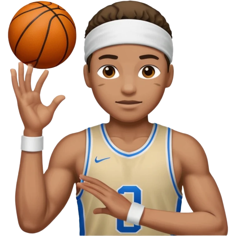 basketballer with sweatband emoji