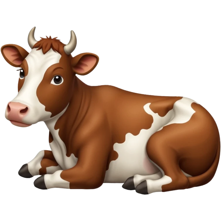 Lying cow emoji
