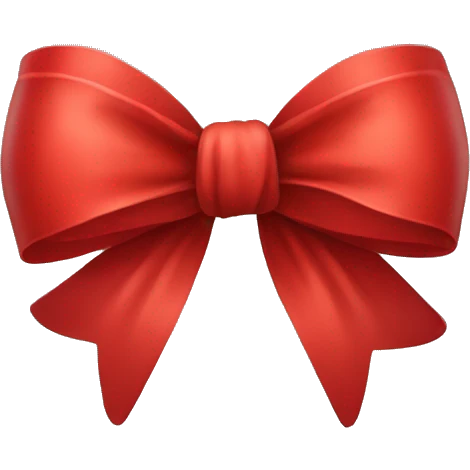 Red bow  emoji