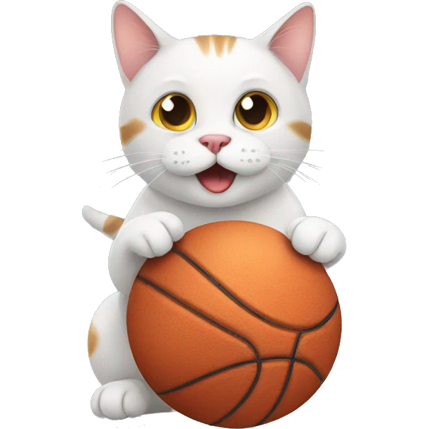 cat with ball emoji