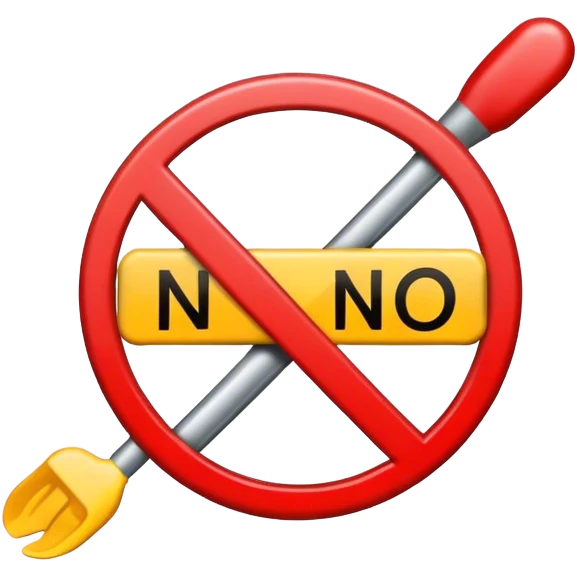 Sign saying no means no emoji