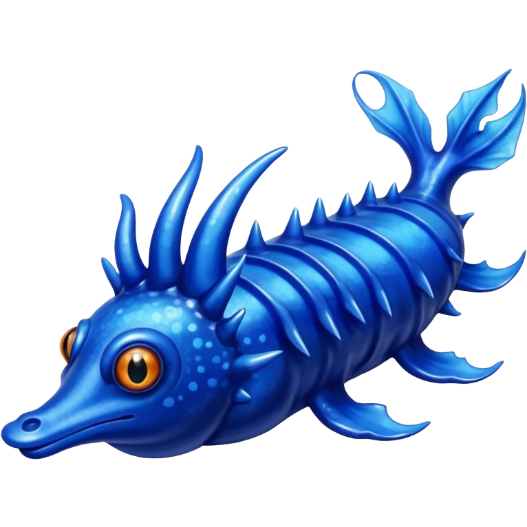Glaucus atlanticus blue dragon sea slug emoji