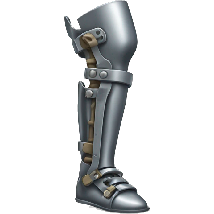 Metal prosthetic leg emoji