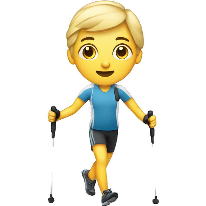 Nordic walking emoji
