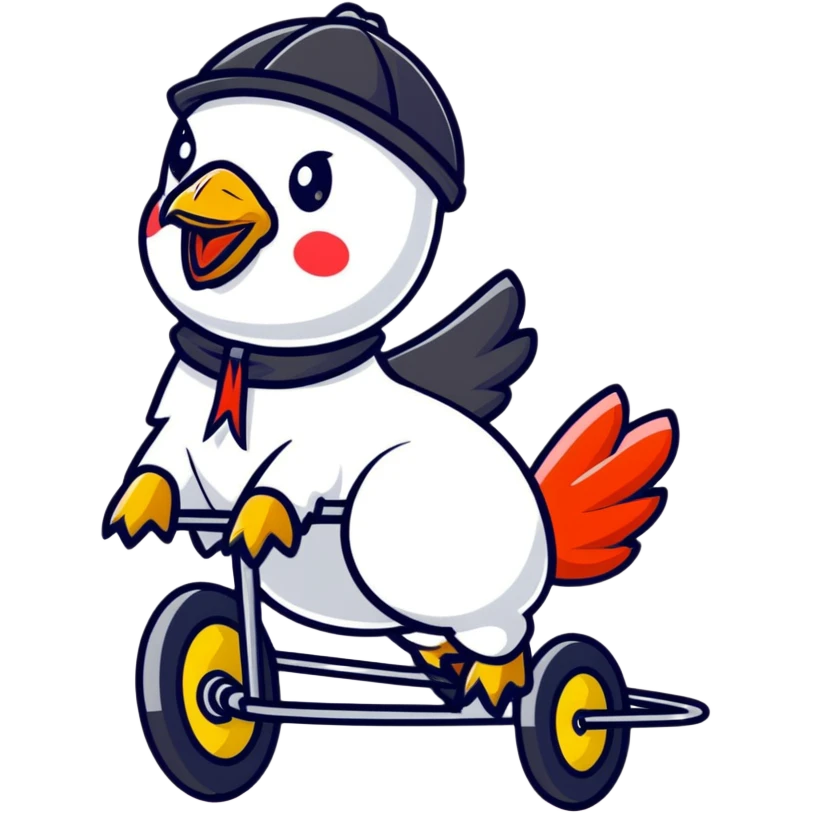 chicken jockey emoji