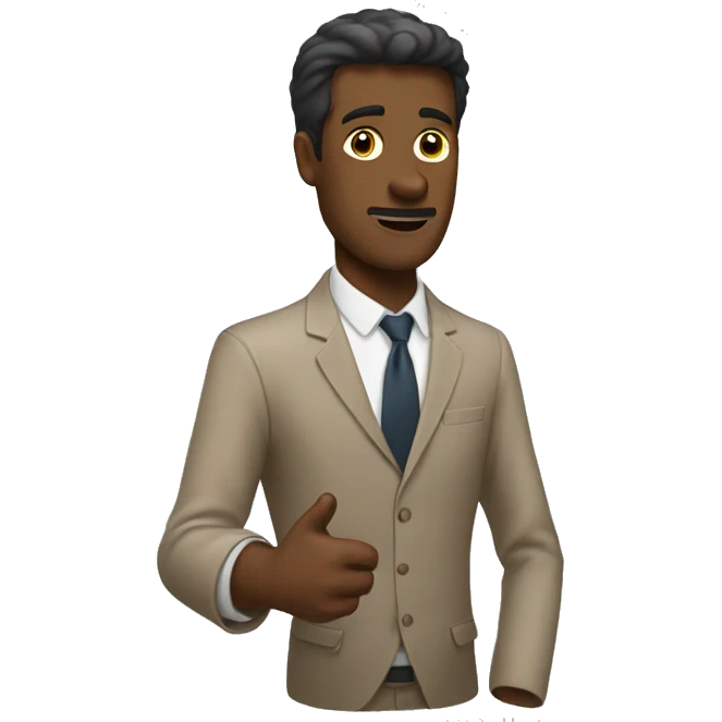 homme qui leve la main emoji