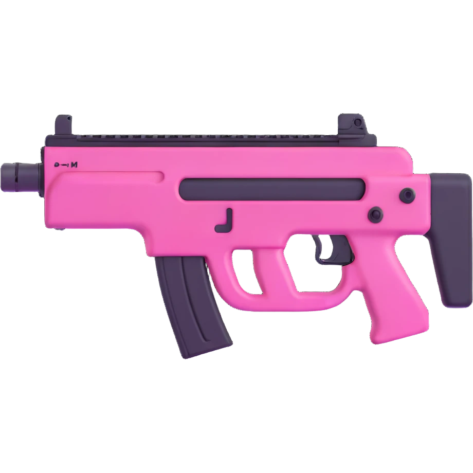 pink P90 submachine gun emoji