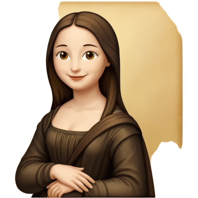 Renaissnace Mona Lisa painting emoji